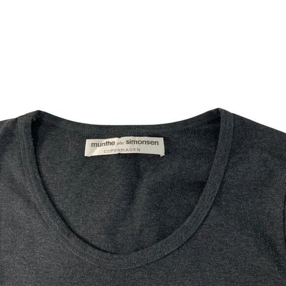 Munthe Plus Simonsen Copenhagen Tee Shirt Top S Bell Sleeve Wool Blend - Picture 4 of 12